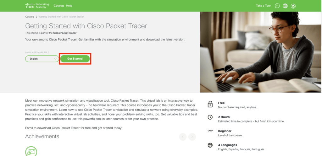 Cisco Packet Tracerのダウンロード方法5
